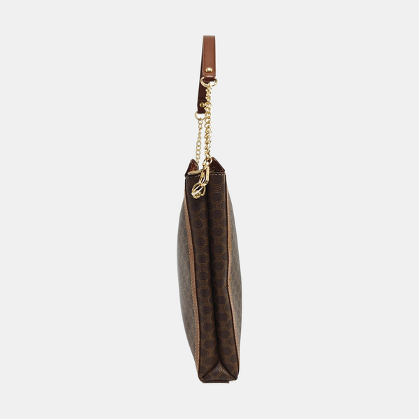 MACADAM CLUTCHES Coated Canvas Brown