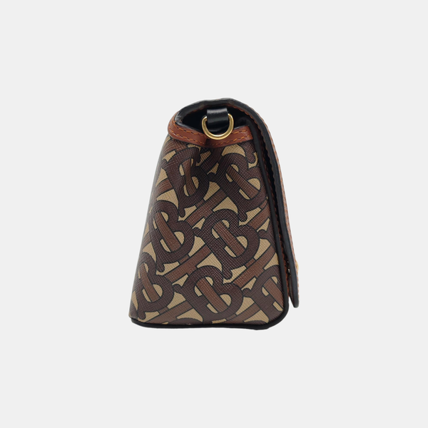 Crossbody Bag Coated Canvas Multicolor