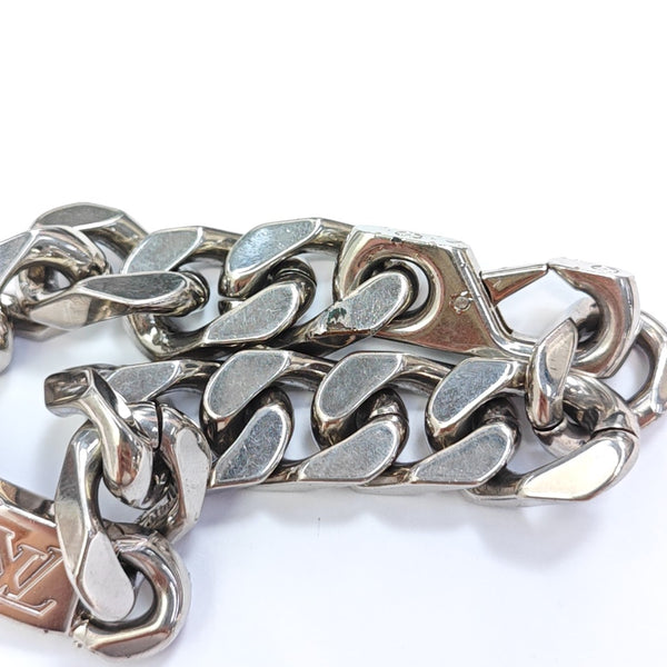 Monogram Metal Silver Bracelet