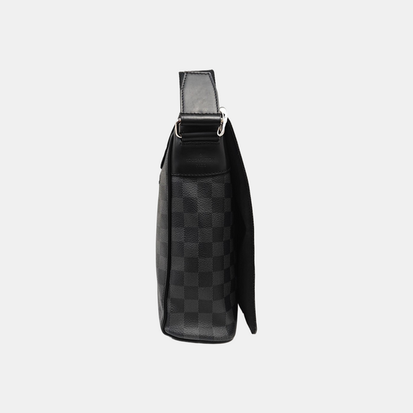 DISTRICT MM Damier Graphite Coated Canvas Gray