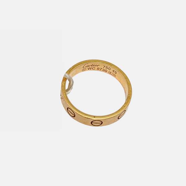 LOVE 18k Rose Gold Ring EU 49