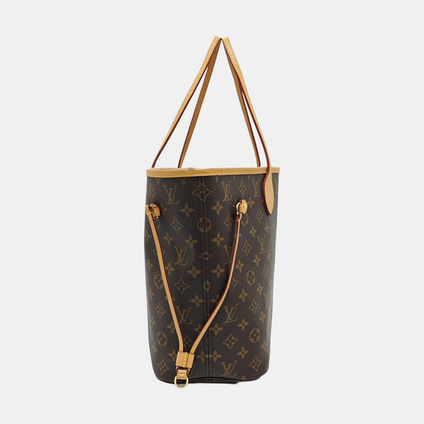NEVERFULL MM Monogram Coated Canvas Brown