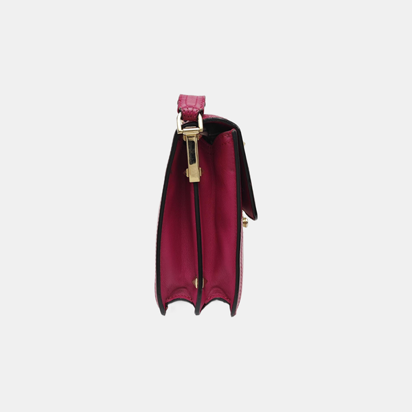 Calfskin Shoulder Bag Purple