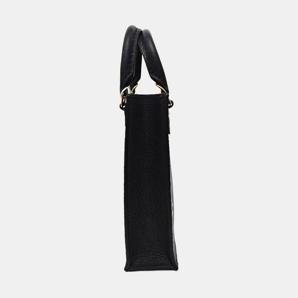 SAC PLAT Mini Monogram Calfskin Black