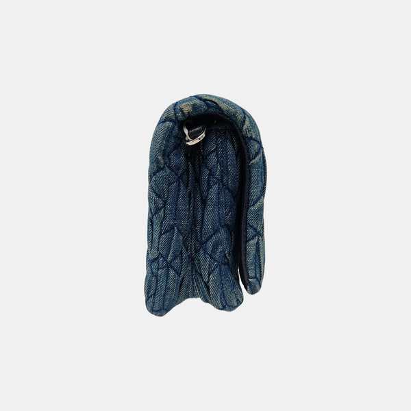 Crystal Quilted Denim Blue
