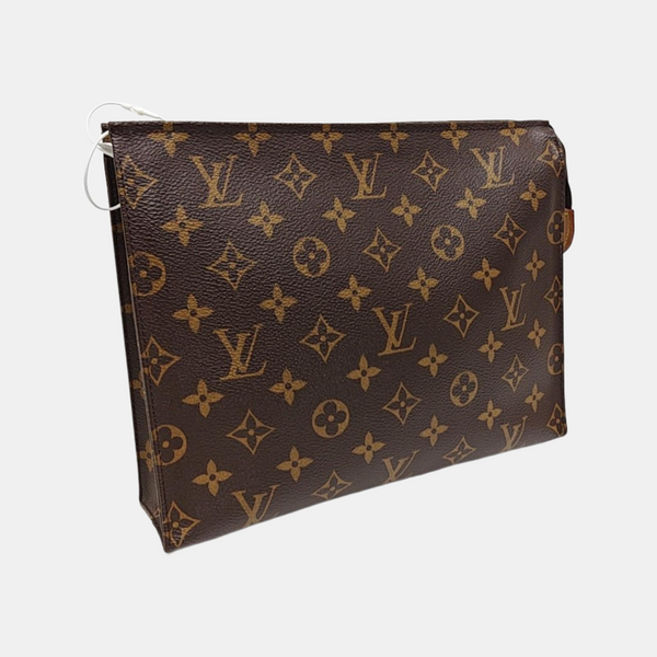 TOILET POCKET 26 Monogram Coated Canvas Brown