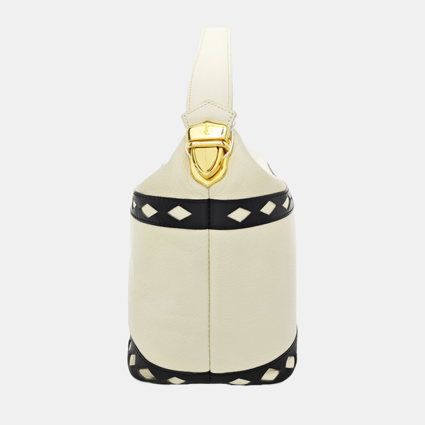 Calfskin Top Handle Bag White