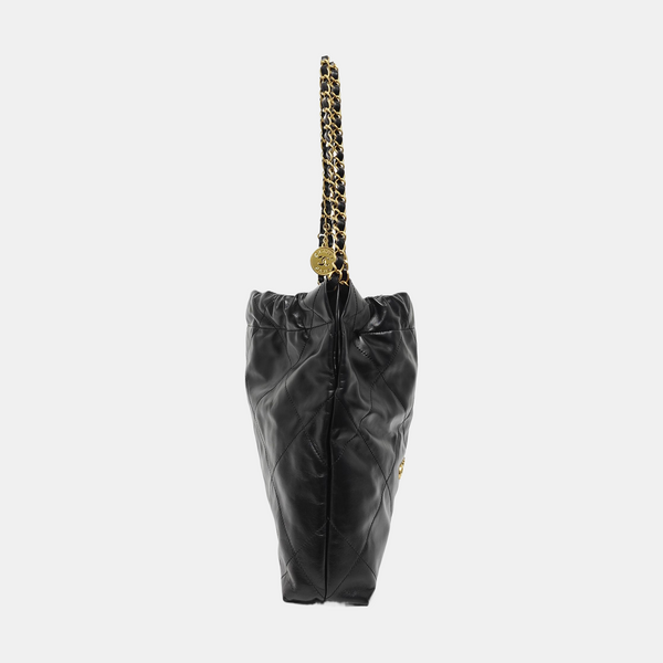 CHANEL 22 Small Quilted Calfskin Black