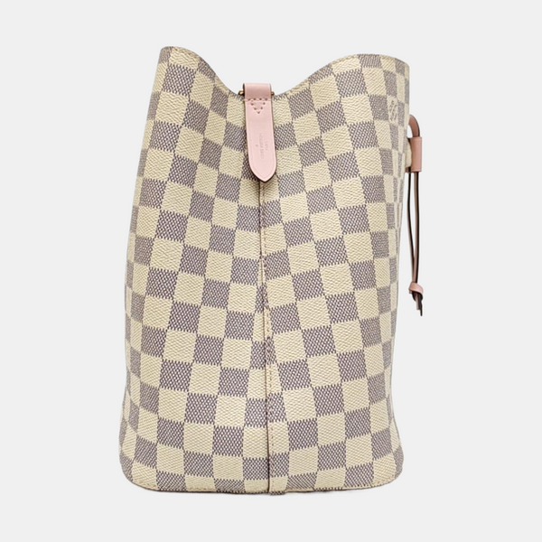 NÉONOÉ MM Damier Azur Coated Canvas White