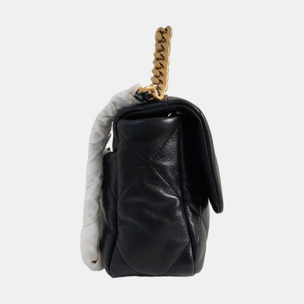CHANEL 19 Small Quilted Lambskin Black