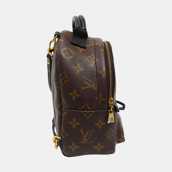 PALM SPRINGS Mini Monogram Coated Canvas Brown