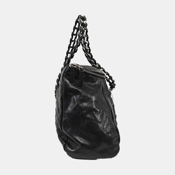 LUXURY LINE Grained Calfskin Black