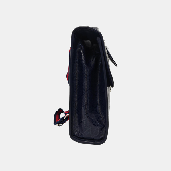 Monogram Coated Canvas Backpack Blue