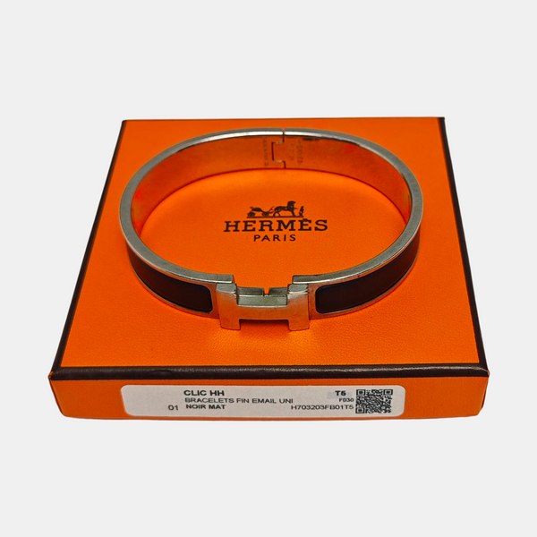 Clic Hh Metal Silver Bangle