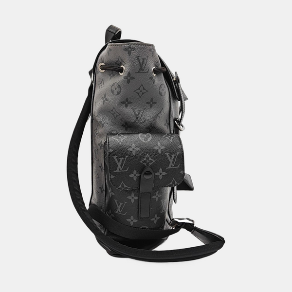 CHRISTOPHER PM Monogram Coated Canvas Gray