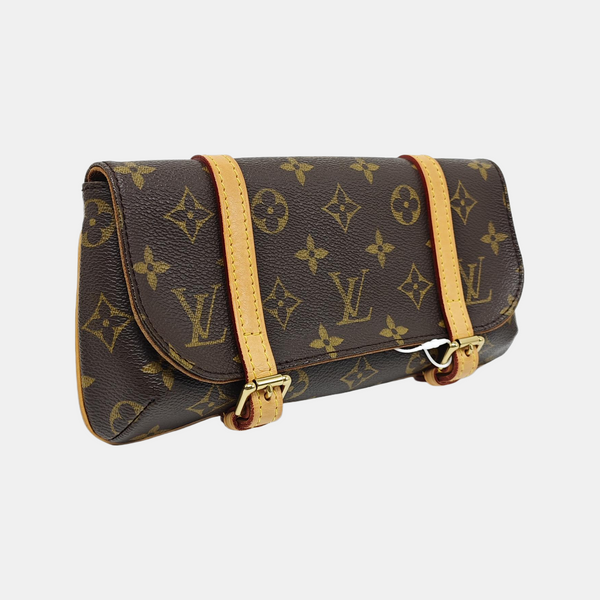MARELLE Monogram Coated Canvas Brown