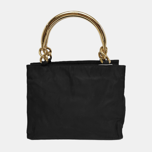 Bolso bandolera de nailon, nailon negro