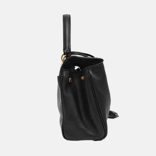 Calfskin Shoulder Bag Mini Black