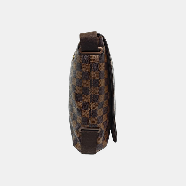 BROOKLYN MM Damier Ebene Coated Canvas Brown