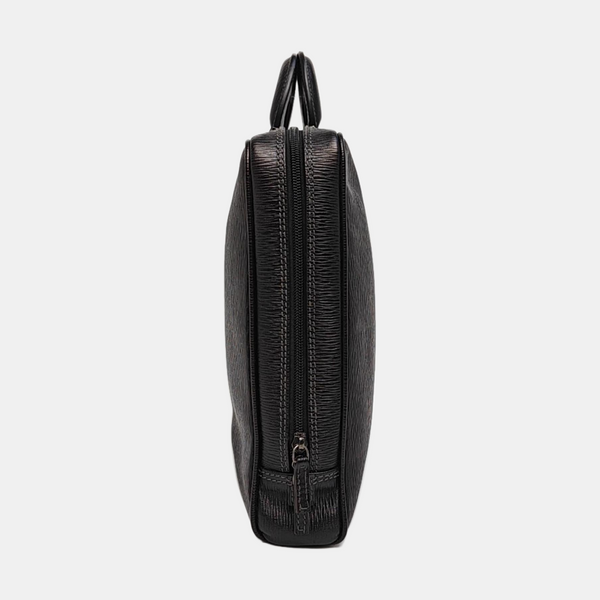 Calfskin Top Handle Bag Black