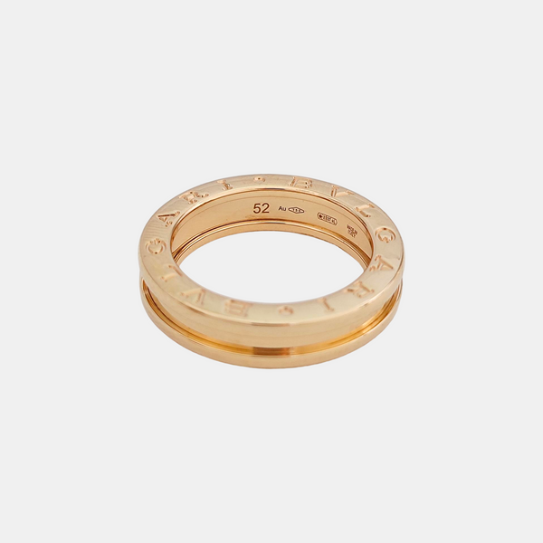 B.ZERO1 18k Rose Gold Ring EU 52