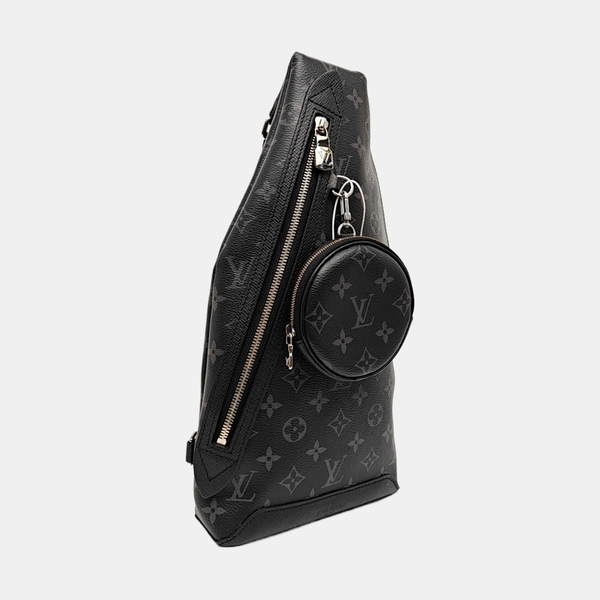 DUO Monogram Coated Canvas Black