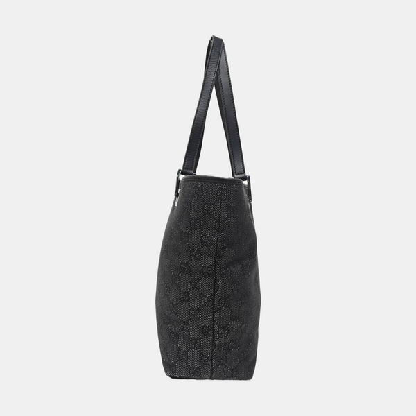 Monogram Canvas Tote Bag Black