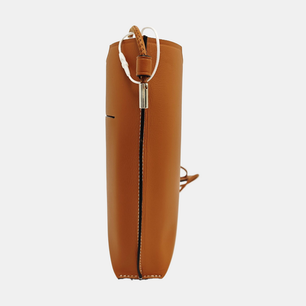 Calfskin Crossbody Bag Brown