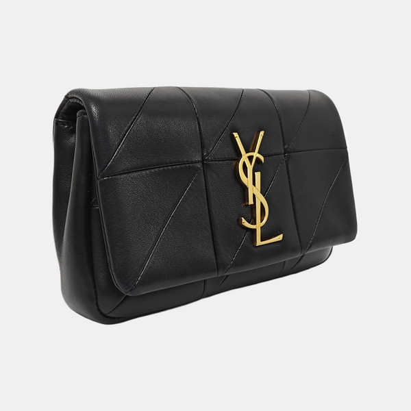 Quilted Lambskin Belt Bag Black