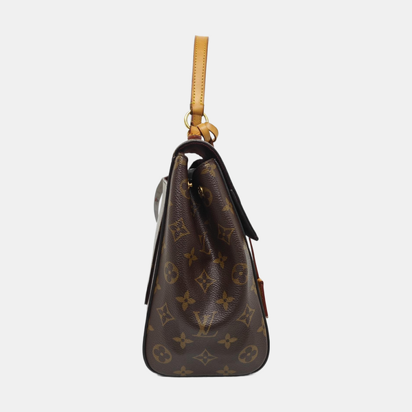 CLUNY MM Monogram Coated Canvas Brown