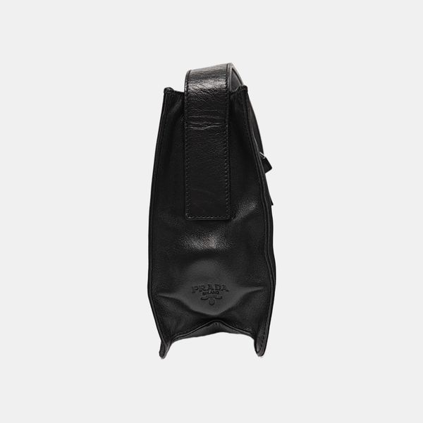 Nylon Shoulder Bag Black
