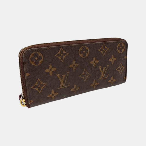 CLÉMENCE Monogram Coated Canvas Brown Wallet