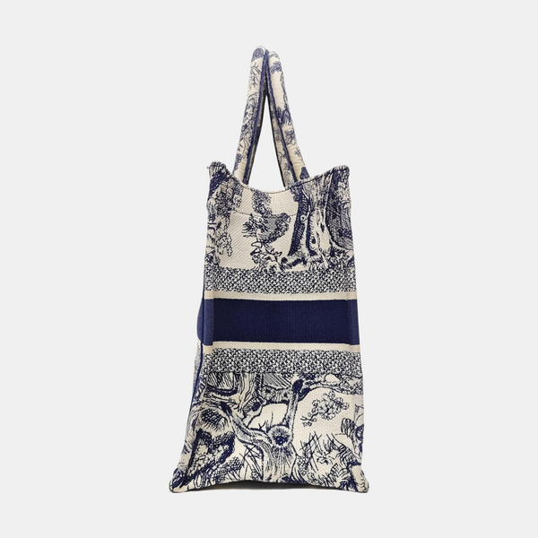 Book Tote Medium Canvas Blue
