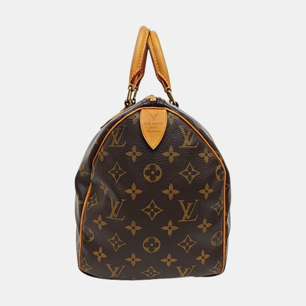 SPEEDY 30 Monogram Coated Canvas Brown