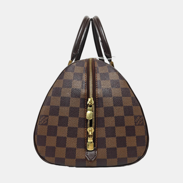 RIBERA MM Damier Ebene Coated Canvas Brown
