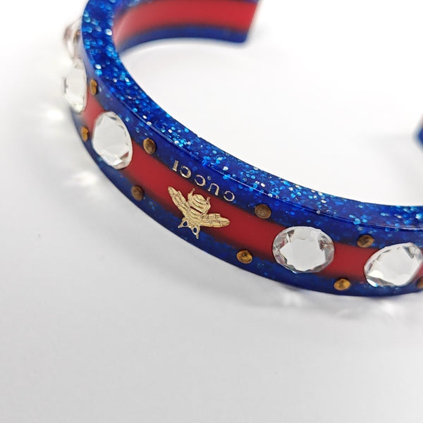 Synthetic Crystal Blue Bangle