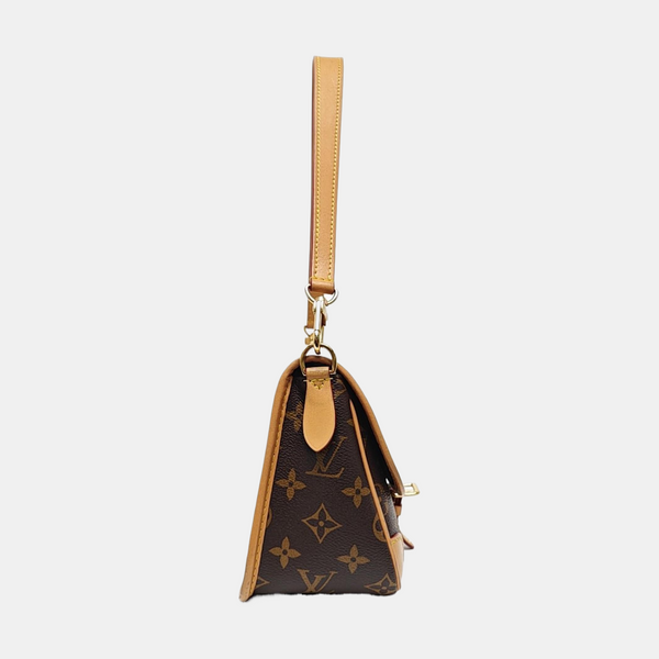 DIANE Monogram Coated Canvas Brown