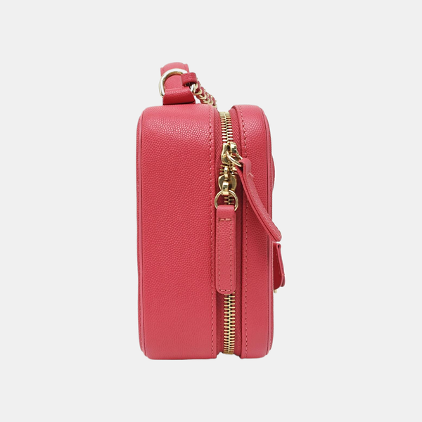 FILIGREE Medium Quilted Grained Calfskin Red