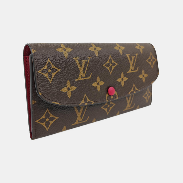 EMILIE Monogram Coated Canvas Brown Wallet