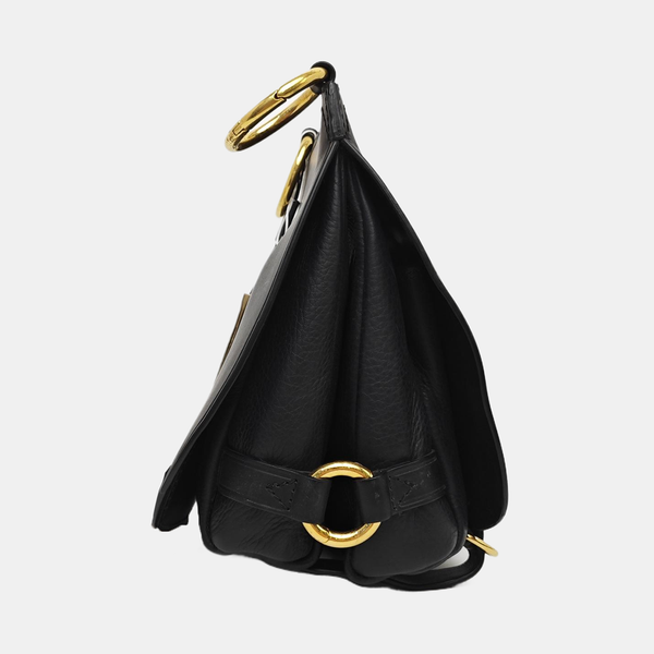 Calfskin Shoulder Bag Black