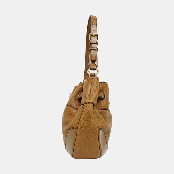 Calfskin Shoulder Bag Brown