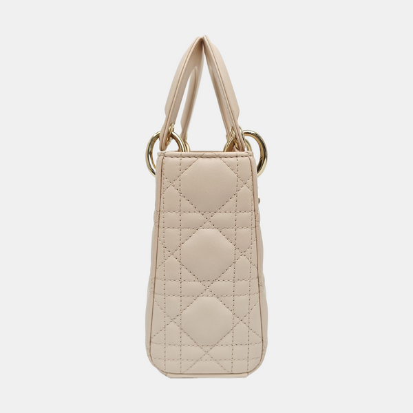 Lady Dior Mini Cannage Lambskin Pink