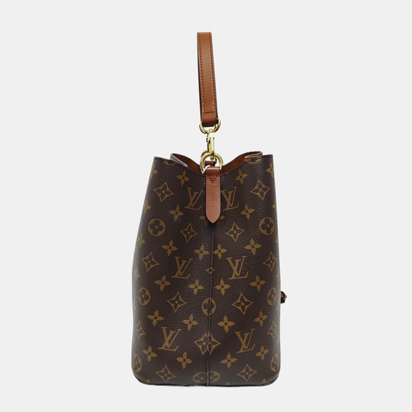 NÉONOÉ MM Monogram Coated Canvas Brown