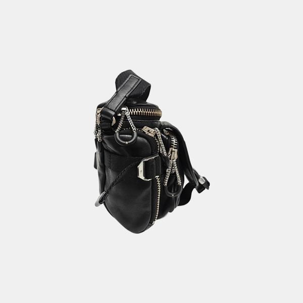 Calfskin Shoulder Bag Black
