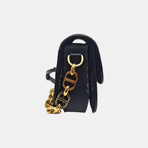 Oblique Canvas Shoulder Bag Blue