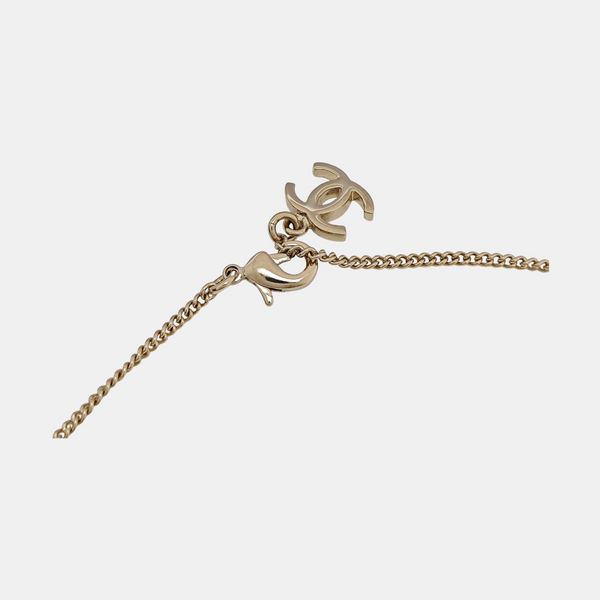 CC Logo Metal Gold Necklace