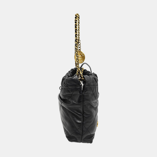 CHANEL 22 Mini Quilted Calfskin Black