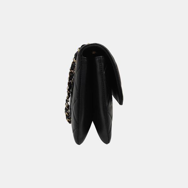 EX FLAP Quilted Lambskin Black