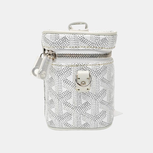 Coated Canvas Shoulder Bag Mini White