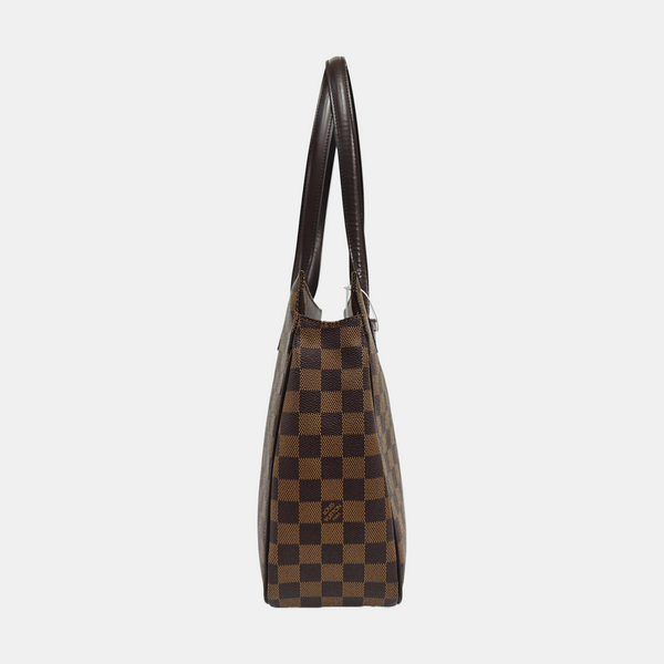 PARIOLI PM Damier Ebene Coated Canvas Brown